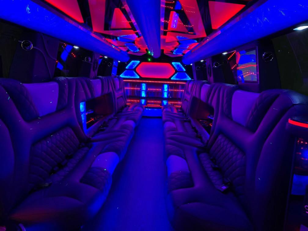 Castle Rock Limo Services 8 Escalade limousine leather seating