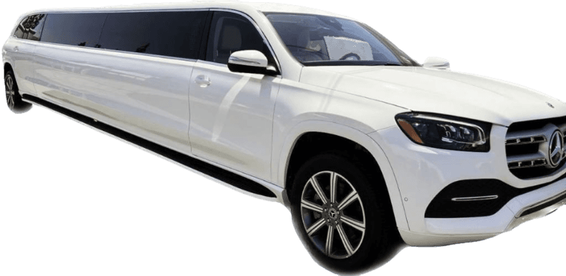 Castle Rock Limo Services 3 White Mercedes GLS stretch limousine
